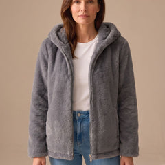 Bramwell - Hooded Teddy Fleece Zip Coat Winter Wear — view 2 of 5