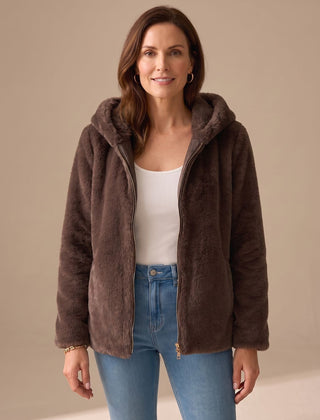 Bramwell - Hooded Teddy Fleece Zip Coat Winter Wear — view 5 of 5