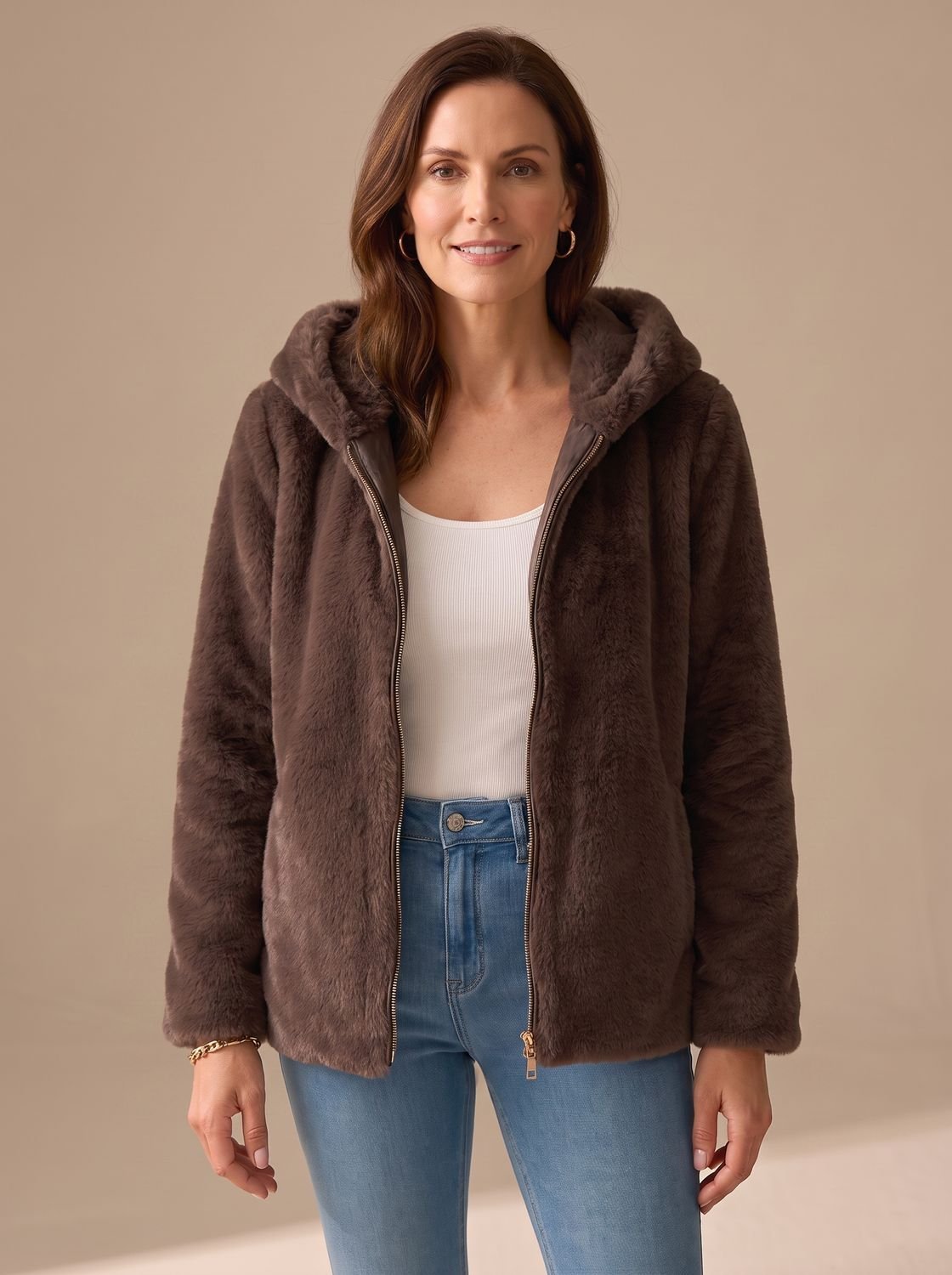 Bramwell - Hooded Teddy Fleece Zip Coat Winter Wear — view 5 of 5