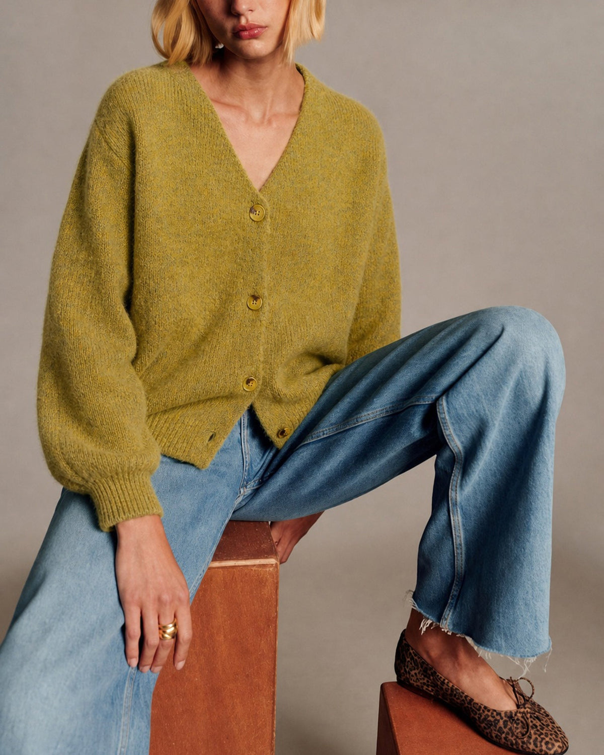 Woolara - Long Button Knit Cardigan Autumn Winter Wear — view 2 of 5