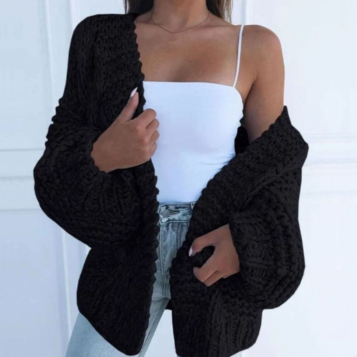 Wovena - Relaxed Open Knit Layering Sweater Cool Weather
