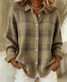 Wrenella - Soft Knit Button Front Cardigan Everyday Layering — view 4 of 7