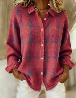 Wrenella - Soft Knit Button Front Cardigan Everyday Layering — view 5 of 7