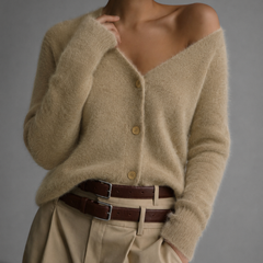 Wrenfield - Oversized Button-Up Cardigan Cool Weather Layering