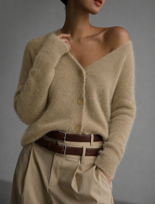 Wrenfield - Oversized Button-Up Cardigan Cool Weather Layering