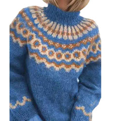 Wrenley - Striped Chunky Knit Pullover Sweater Cooler Seasons — view 3 of 5