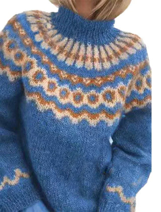 Wrenley - Striped Chunky Knit Pullover Sweater Cooler Seasons — view 3 of 5