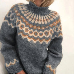 Wrenley - Striped Chunky Knit Pullover Sweater Cooler Seasons — view 5 of 5