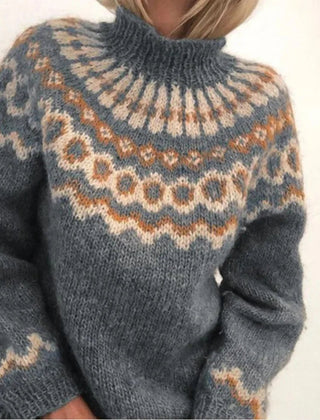 Wrenley - Striped Chunky Knit Pullover Sweater Cooler Seasons — view 5 of 5