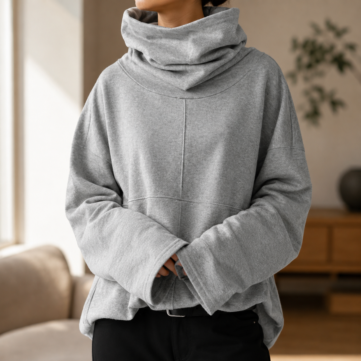 Wrenlow - Cowl Neck Fleece Pullover Cold Weather Layering
