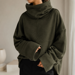 Wrenlow - Cowl Neck Fleece Pullover Cold Weather Layering — view 7 of 9