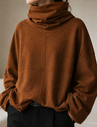 Wrenlow - Cowl Neck Fleece Pullover Cold Weather Layering — view 9 of 9